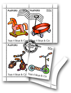 Toy stamps